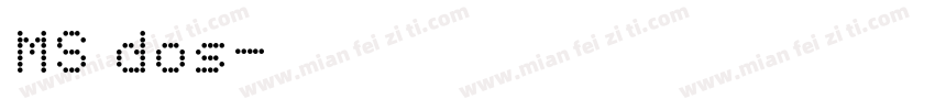 MS dos字体转换